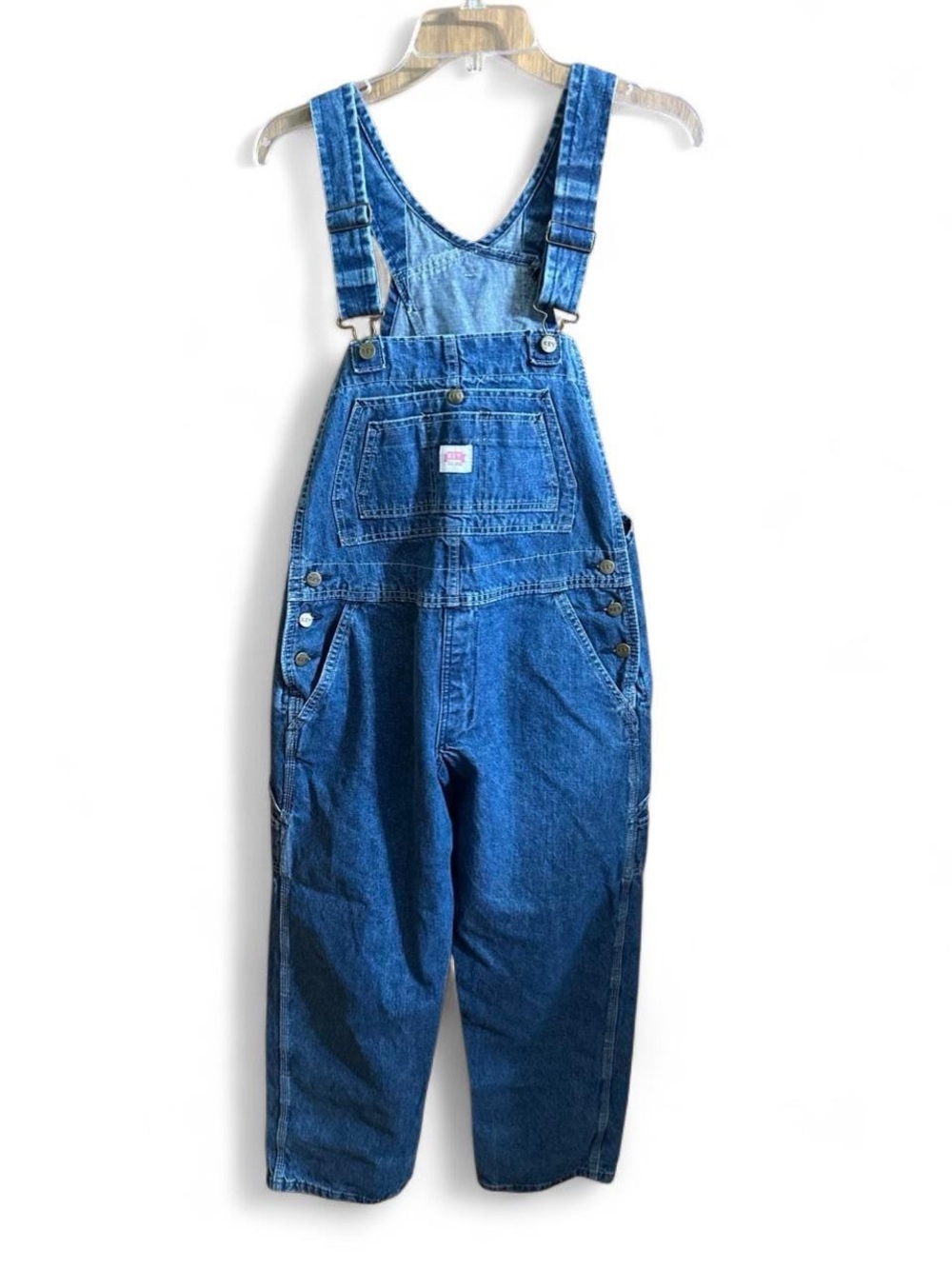 Key Classic Blue Denim Women’s Size 10 Short Overalls Cottagecore Farm Utility